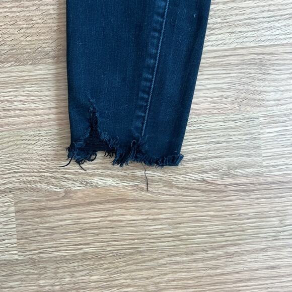 Judy Blue Black Skinny Distressed Jeans - Picture 2 of 9